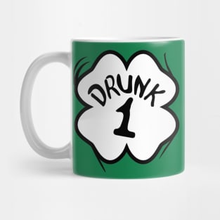 Drunk 1 St Pattys Day Green Tee Drinking Team Group Matching Mug